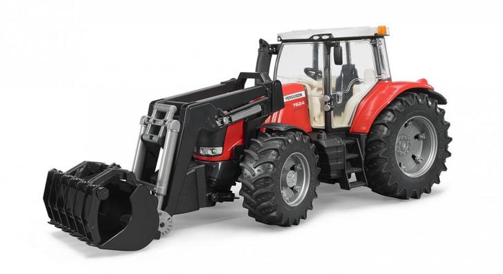 Bruder Massey Ferguson 7624 met voorlader, Kinderen en Baby's, Speelgoed | Overig, Ophalen of Verzenden