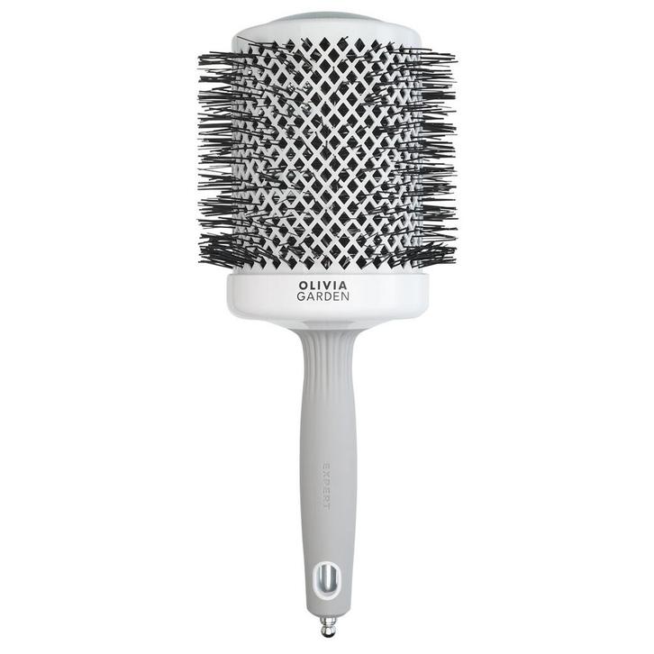 Olivia Garden  Expert Blowout Shine White & Grey  80 mm, Sieraden, Tassen en Uiterlijk, Uiterlijk | Haarverzorging, Nieuw, Verzenden