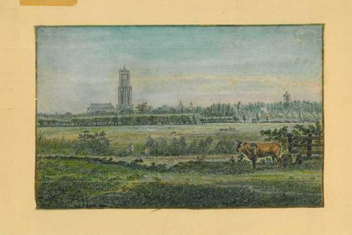 Manuscript/tekening van Utrecht, Antiek en Kunst, Kunst | Etsen en Gravures