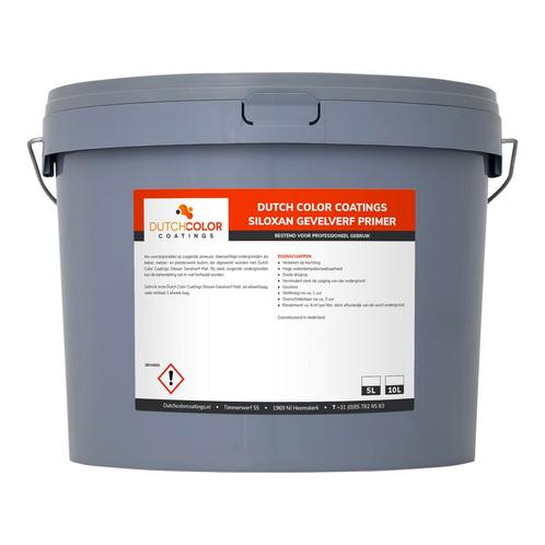 DCC Siloxan Gevelverf Primer Mengkleur 10L, Doe-het-zelf en Verbouw, Verf, Beits en Lak, Verf, Overige kleuren, Nieuw, 5 tot 10 liter