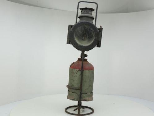 DB Flugelsignal Lampe mit Halerung und Gas Flasche NR1, Verzamelen, Spoorwegen en Tramwegen, Overige typen, Gebruikt, Ophalen of Verzenden