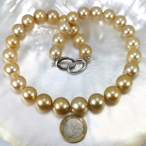 Halsketting Zilver Parel - Golden SSP Ø 12x15,2 mm, Sieraden, Tassen en Uiterlijk, Kettingen
