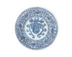 Porseleinen bord met wapen van De Pinto, China, Kangxi