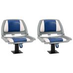 vidaXL 4-delige Bootstoelenset inklapbaar 48x51x41 cm blauw, Watersport en Boten, Verzenden, Nieuw
