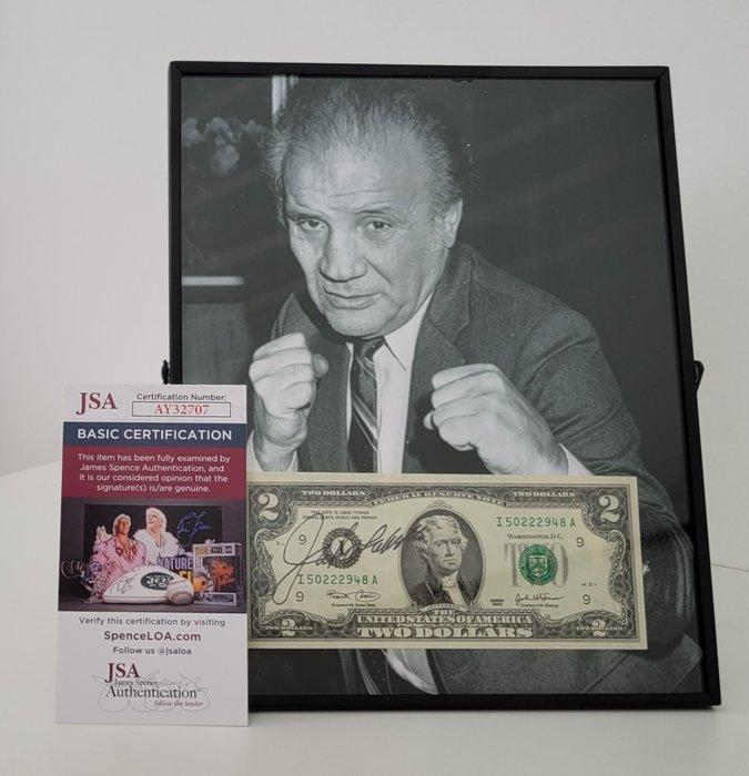 Boxe - Jake LaMotta - bankbiljet, Verzamelen, Overige Verzamelen