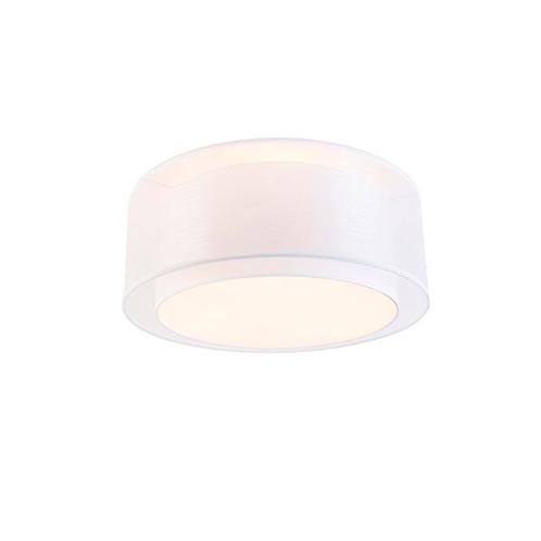 Moderne plafonnière wit 50 cm 3-lichts - Drum Duo, Huis en Inrichting, Lampen | Plafondlampen, Nieuw, Overige materialen