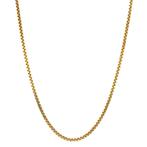 Gouden lengtecollier venetiaan 61 cm 14 karaat, Verzenden, Zo goed als nieuw, Goud, Goud