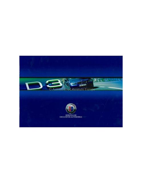 2006 BMW ALPINA D3 BROCHURE DUITS, Boeken, Auto's | Folders en Tijdschriften