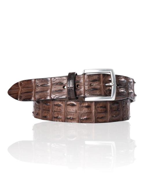 Mooie Exclusieve Riccamente donkerbruine kroko riem SALE, Kleding | Heren, Riemen en Ceinturen, Echt leder, Bruin, Nieuw, Riem of Ceintuur
