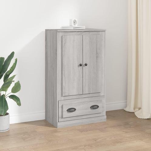vidaXL buffetkast 60x35,5x103,5 cm bewerkt hout grijs sonoma, Huis en Inrichting, Kasten | Buffetkasten, 25 tot 50 cm, Nieuw, Overige houtsoorten