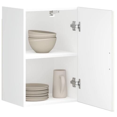 vidaXL Keukenwandkast Porto bewerkt hout hoogglans wit, Huis en Inrichting, Keuken | Keukenelementen, Wit, Nieuw, Verzenden
