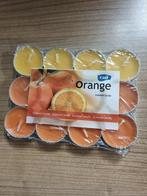 Eda Theelicht Oranje 12 stuks per pak, Nieuw, Verzenden