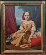 Europese school (XIX) - Ritratto di giovinetta borghese