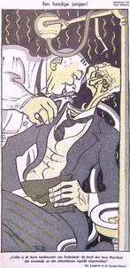 Spotprent Hendrikus Colijn als tandarts met Henri Marchan..., Antiek en Kunst, Verzenden