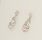 Oorstekers - 14 karaat Witgoud - 0.30ct. tw. Diamant