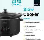 2dekans | MOA Slowcooker - 6,5 liter - Keramische Binnenpan, Diversen, Ophalen of Verzenden