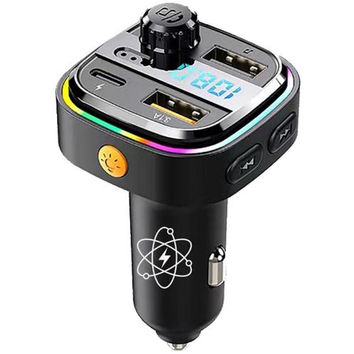 Slimtron C26 – Bluetooth 5.0 FM Transmitter 15W | RGB led, Auto diversen, Carkits, Nieuw, Ophalen of Verzenden