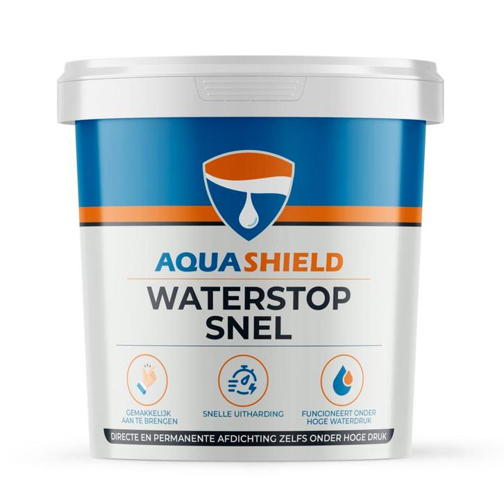 Aquashield Aquashield waterstop snel 3 kg, Doe-het-zelf en Verbouw, Isolatie en Afdichting, Nieuw, Verzenden