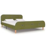 vidaXL Bedframe stof groen 140x200 cm, Huis en Inrichting, Slaapkamer | Bedden, Verzenden, 140 cm, 200 cm, Stof