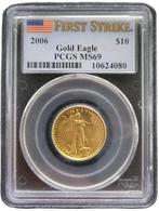 Gouden American Eagle 1/4 oz 2006 PCGS MS69 First Strike, Verzenden, Midden-Amerika, Losse munt, Goud