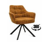 Eetkamerstoel Moreno 360 draai in 4 kleuren Weave stof, Huis en Inrichting, Nieuw, Overige kleuren, Stof