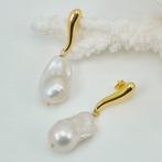 Zilver, Verguld - Oorbellen - PERLE BAROCCHE, Sieraden, Tassen en Uiterlijk, Antieke sieraden