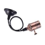 LED hanglamp vintage | pendel lamphouder E27 | industrieel d, Verzenden, Nieuw