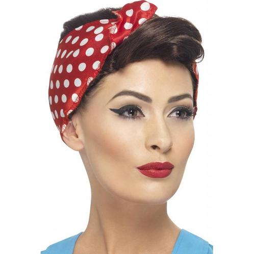 Stoere pruik Rosie the Riveter - Damespruiken, Hobby en Vrije tijd, Feestartikelen, Ophalen of Verzenden