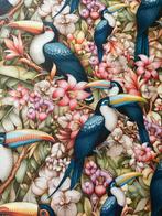 Meubelstof en gordijnstof van zachte katoen met een tropisch, Antiek en Kunst