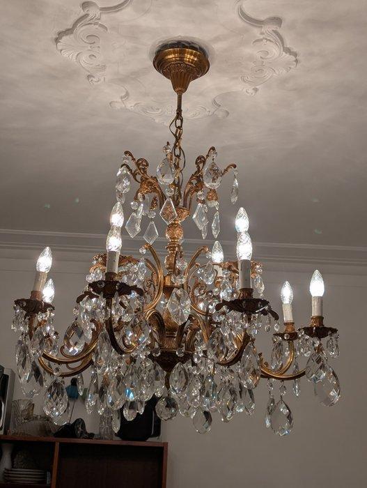 Kroonluchter - Kristal - Gigantische twaalf lampen, Antiek en Kunst, Antiek | Overige Antiek