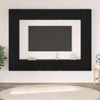 vidaXL Tv-meubelset 10 pcs Zwart eiken Medium 30.5 x 30 x 90, Minder dan 50 cm, Verzenden, Nieuw, Minder dan 100 cm