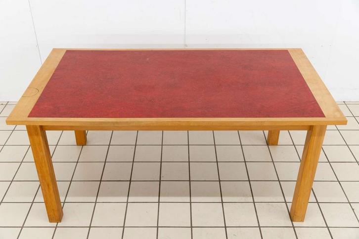 Eettafel met Linoleum Blad, Huis en Inrichting, Tafels | Eettafels, Ophalen of Verzenden