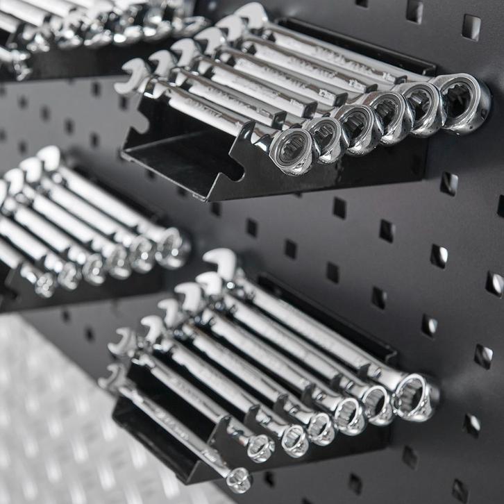 Datona Steek- en ringsleutel houder passend op gatenbord - 4, Doe-het-zelf en Verbouw, Gereedschap | Handgereedschap, Nieuw, Ophalen of Verzenden