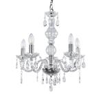 Kroonluchter 5-armig Elegance met kristallen 5xE14 chroom, Huis en Inrichting, Lampen | Kroonluchters, Verzenden, Nieuw