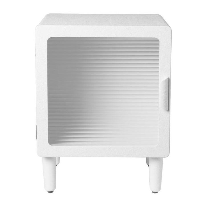 Nachtkastje Zaha organic met deurtje - MDF - wit -, Huis en Inrichting, Slaapkamer | Nachtkastjes, Verzenden