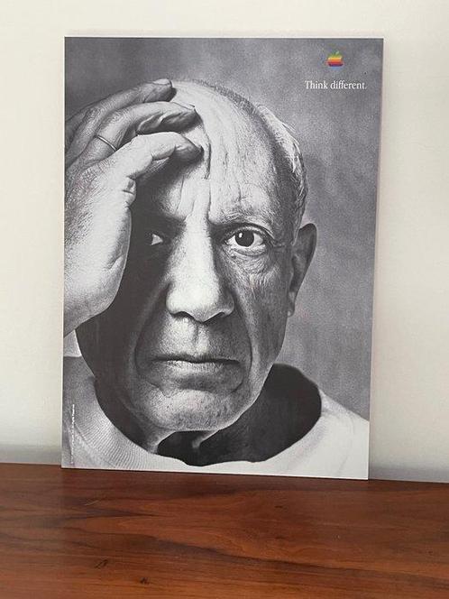Apple - Picasso - Reclamebord - Vintage Apple-reclame -, Antiek en Kunst, Antiek | Wandborden en Tegels