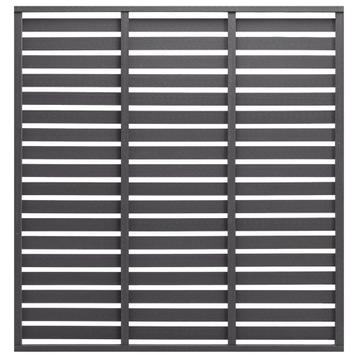 Composiet Schutting 180x180 Grijs - OP = OP - Topdeal! beschikbaar voor biedingen