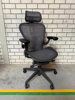 Herman Miller Aeron Stoel Met Hoofdsteun - Nieuwste Model, Huis en Inrichting, Bureaustoelen, Verzenden, Zwart, Zo goed als nieuw