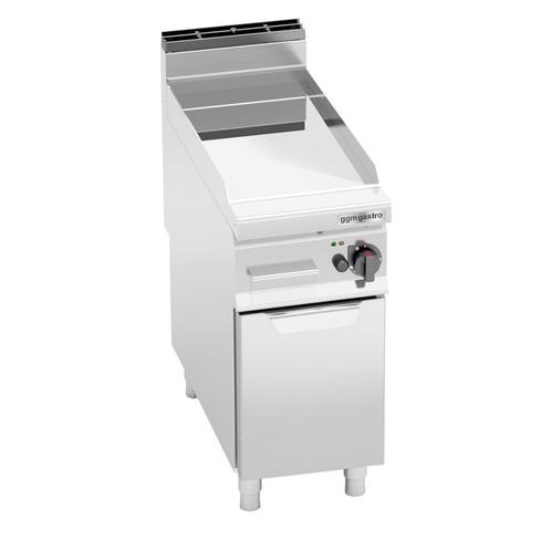GGM Gastro | Gas grillplaat - 10 kW - Glad - met glanzende |, Witgoed en Apparatuur, Grillplaten, Nieuw, Verzenden