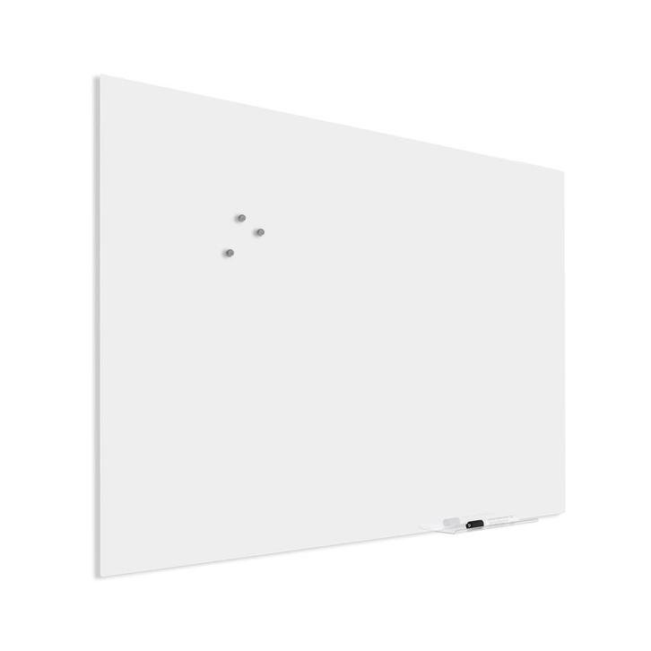 Premium glassboard met blinde bevestiging - 90x120 cm - Wit, Zakelijke goederen, Kantoor en Winkelinrichting | Kantoormeubilair en Inrichting
