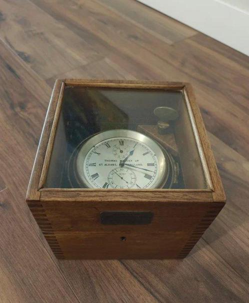 Tweedaagse scheepschronometer - Thomas Mercer - Antiek Hout,, Antiek en Kunst, Antiek | Klokken