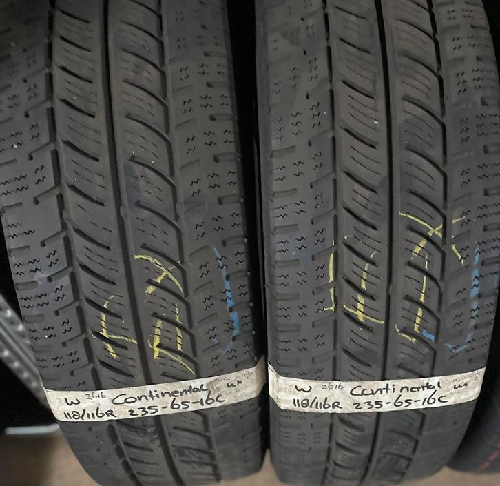 2x235-65-16C Continental Winter 2x4.6m €45 Per Band, Auto-onderdelen, Banden en Velgen, 16 inch, Winterbanden, 235 mm, Bestelwagen