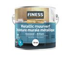 Finess Finess metallic muurverf 2,5 liter, zilver metallic, Verzenden, Nieuw