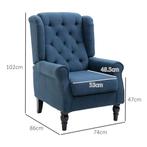 TRUUSK Oorfauteuil Stoel Met Tufting, Hoge Rugleuning, Gesto, Huis en Inrichting, Verzenden, Nieuw