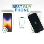 iPhone SE 2022 128GB zwart /krasvrij /99% batt /garantie, 128 GB, Zwart, Ophalen of Verzenden, Zo goed als nieuw