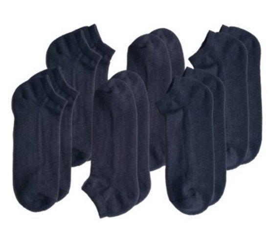 6 paar Bonanza badstof sneakersokken - Antraciet, Kleding | Heren, Sokken en Kousen, Verzenden
