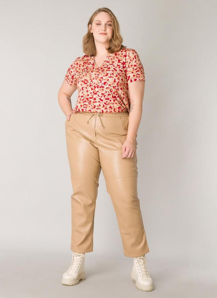 YESTA imitatie leren vegan broek Maat:, Kleding | Dames, Broeken en Pantalons, Overige kleuren, Nieuw, Verzenden