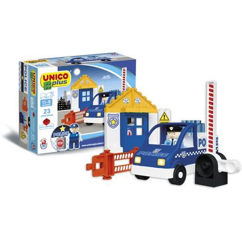 Unico Plus politieauto - 23 delig - 8545, Kinderen en Baby's, Speelgoed | Duplo en Lego, Nieuw, Verzenden