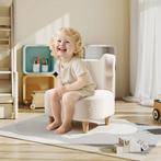 TRUUSK Pluche Kinderstoel met Berenoren - Fleece Hoes - Zach, Verzenden, Nieuw