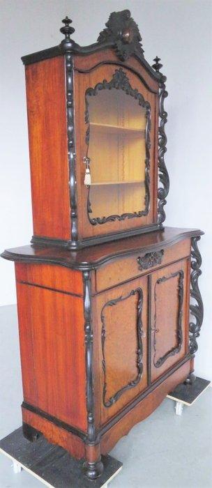 Vitrine - Mahonie - Bestaat uit twee delen, Antiek en Kunst, Antiek | Overige Antiek